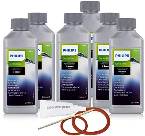 Reinigungs / Pflege - Set von Saeco für Kaffeevollautomaten, Kaffeeautomaten (K, 6 Flasche Saeco )