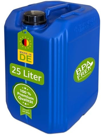 Wilai Bidon de 25 L Bleu (DIN 61) en Polyéthylène Haute Densité