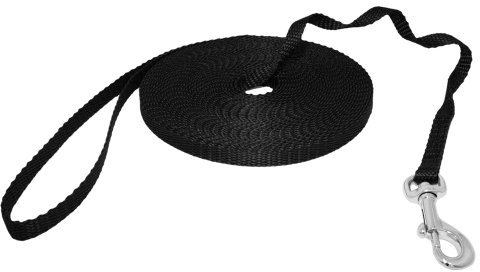 Hunde Design Mini Schleppleine Schwarz 20m