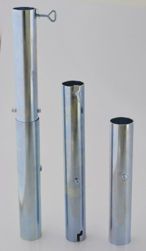 Sonnenschirmständer 60 mm Ø Bodenhülse - 4mm Deutscher Stahl - BODENHALTER Ø bis 60 mm - LÄNGE 510 mm - Galvanisch verzinkt 80 µ -