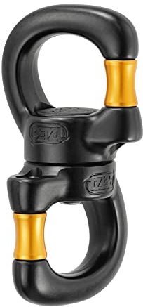 PETZL P58 SO OPEN Sicherheitsdrehgelenk mit versiegeltem Kugellager, Gelb/Schwarz