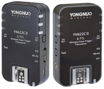Yongnuo YN622C II Transceiver für Canon (TTL, HSS, 7 Kanäle) Schwarz