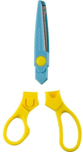 KWB 20890 Bastelschere für Kinder 020890 (abgerundete Spitze, Zickzackschnitt, 165 mm)