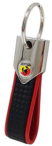 Quattroerre 21759 Portachiavi Ufficiale Abarth Carbon Red