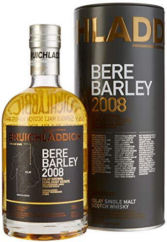Bruichladdich BERE BARLEY Islay Grown: Dunnlossit Estate 2008 50% Vol. 0,7 l in Tinbox