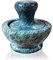Mortero clásico de cocina mármol verde con mortero Green Marble Mortar 10 cm