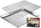 KITCHENATICS Plateau de Cuisson Professional- Idéal pour Les Grillades et Les Barbecues - Résistance extrême à la Corrosion (Aluminium Poêles et Acier Inoxydable Gril 27 cm x 39,62 cm)