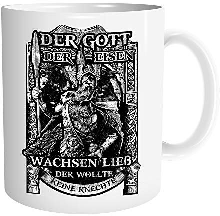 Uglyshirt89 Unser Gott Odin Tasse | Kaffeetasse Teetasse Geschenk Wikinger Valhalla Vikings