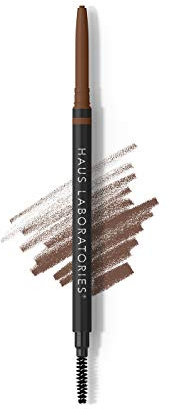 HAUS LABORATORIES By Lady Gaga: THE EDGE PRECISION BROW PENCIL | Mikro-Augenbrauenstift zum Definieren haardünner Striche, 24 Stunden Halt, in Schwarz, Braun und mehr | .002 Oz.