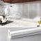 VEELIKE Selbstklebende Folie Küche Klebefolie Möbelfolie Küchenschränke Silber Tapete Küchentapete Wand Abwaschbar Tapeten Küchenfolie Wandtapete Dekorfolie Schrankfolien Badezimmer 0.4m x 18m