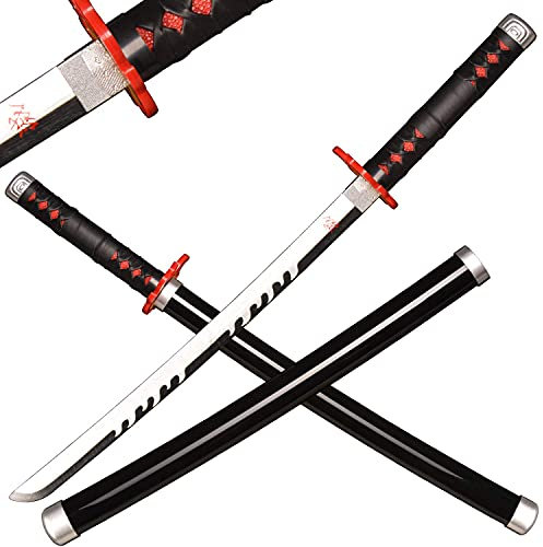 Sword Valley Holz Blade Anime Samurai Schwert, Demon Schwert 78 cm-Kamado Tanjirou2