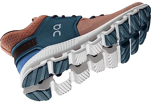 ON Running Damen Cloud Hi Edge Schuhe, Blush-Storm, US 7,5