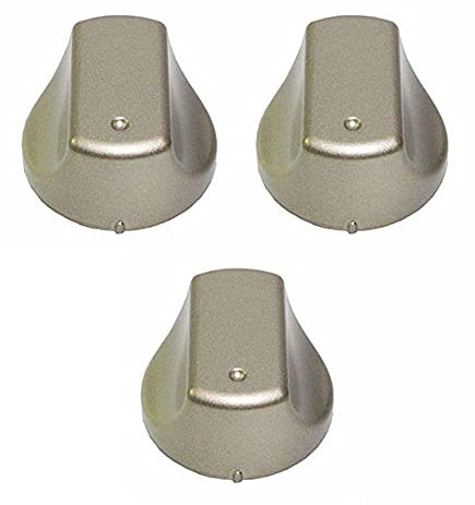 Ariston Hotpoint Whirlpool - Kit 3 manopole C00298879 per forno colore argento satinato - M0237/FKIT - Prodotto originale