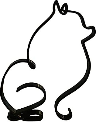 HeiHeiDa Hund Minimalistische Kunst Skulptur, abstrakte Metalldraht geometrische Hund Strichzeichnung Kunst Statue, Metall Hund Wand-Dekor minimalistische Wohnzimmer Dekor