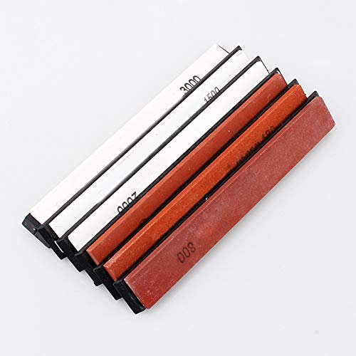 Sharpening Stone, 6Pcs Sharpening Stones Set Base Stand for Kitchen for Shears Tools