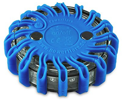 LIFE IS SIMPLE Powerflare LED Batterie Signallicht in blau