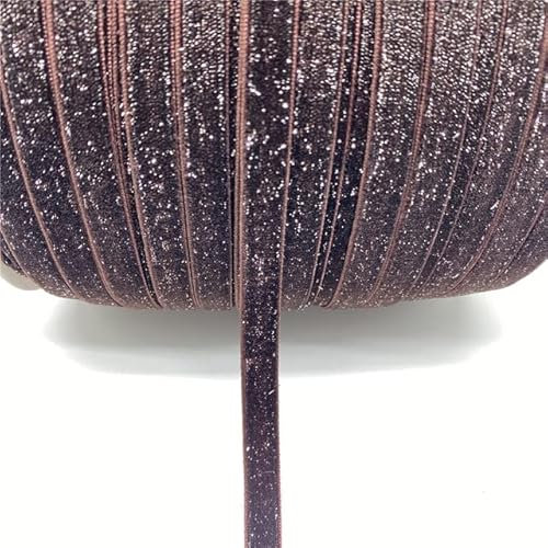 Yards 10 mm Silber Seidenfaden Draht Glitzerband Hochzeit Dekoration Band Haar Bowknot DIY Weihnachtsband-07