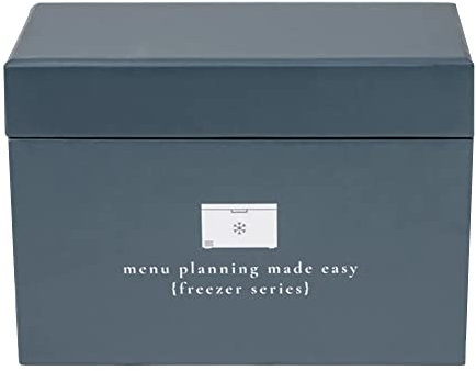 Essensplaner mit 72 Rezeptkarten (Gefrier-Menü) – Wochenmenüplaner | stabile Rezeptbox | 12 wiederverwendbare Einkaufslisten | 5 leere Rezeptkarten | Rezeptkartenschutz | Rezeptideen