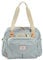 BÉABA,Sac à Langer Genève II, Modulable, Grande contenance, Rangements multiples, Pochette avant amovible, Matelas à langer, Pochette repas isotherme, Système attache poussettes, Play Print Vert Sauge