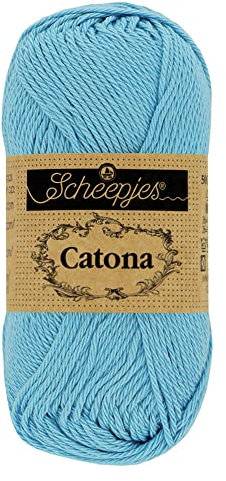 Scheepjes - Scheepjes Catona 510 Sky Blue Yarn - 10x50g