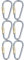 BESPORTBLE Lacd Karabiner 6 Stück Camping-kletter-schnellzug- -gewinde Aus Edelstahl Schlüsselanhänger Kletterkarabiner Robuste Schlüsselanhänger Karabinerhaken-befestigung Karabinerknoten