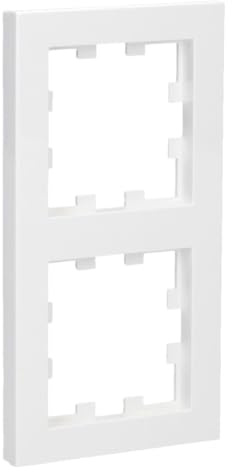 Panasonic WDTF00022WH Karre Plus 55 Abdeckrahmen 2-fach reinweiß 55x55 mm