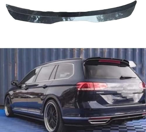 ZONEWD Heckspoiler Für VW Passat B8 Estate 2015 +, Spoiler Heckspoiler Flügel Lippe Kofferraum Heck Spoiler Kratzfeste Außen Tuning Zubehör,Gloss Black