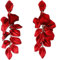 Orecchini Donna a Forma di Rosa Pendenti Lungo Eleganti Fette Fiori Orecchini a Goccia Vintage Boho Statement Argento 925 Anallergici Orecchini per Donne e Ragazze