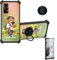 Aroepurt hülle Kompatibel Für Agm H6 Hülle Case Handyhülle Schutzhülle Cover [Mit 9H Härte HD Schutzfolie] PC + Silikon Ständer DJH-PZX