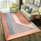 ROSURUG Kinderzimmer Teppich Cute Rug Orange-Blaue geometrische Designlinien, Dekoration, moderner Stil, Schalldämmung Auslegware Teppichboden