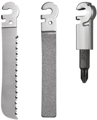 Roxon FT01 Build Your Own Multitool Accessory for Flex Multitool (3-tlg. Set inkl. Kegelsäge & Diamantfeile (grob + fein) und 1/4 Bit Adapter) Replaceable Tools