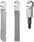 Roxon FT01 Build Your Own Multitool Accessory for Flex Multitool (3-tlg. Set inkl. Kegelsäge & Diamantfeile (grob + fein) und 1/4 Bit Adapter) Replaceable Tools