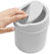 Eoixuqba Desktop Mülleimer Minni, Tisch Mülleimer, 16,5x13x13cm Winziger Abfallbehälter, Mit Schwingdeckel, Kompaktes Design, Papierkorb Für Den Schreibtisch, Tischabfalleimer Für Den Waschtisch