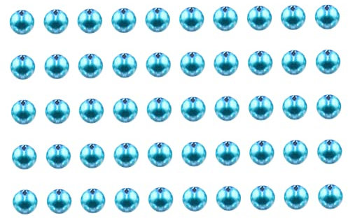 Anneome 50stücke Runde Perlen Blau Und Kreative Bastelperlen Für Armbänder Und Halsketten Handgemachte Schmuck Zubehör Für -projekte Und Dekoration