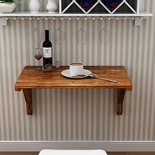 Klappbarer Wandtisch für Küche, Frühstück, Bar, Schreibtisch, kompakt, kleiner Raum, Computer-Arbeitsplatz, Heimbüro, 60 x 40 cm, 70 x 50 cm, 80 x 60 cm