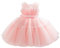 Miipat Robe Bébé pour Femme Tulle sans Manches Princesse Jeune Enfant Fête d'anniversaire Robe Robe de Bal Habillée Mariage Formel Bébé Fleur Fille Robe (Rose Pâle 110 3-4 Ans)