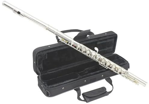Flöteninstrument 16 Geschlossene Offene Löcher C-Taste Professionelles Querflöten-Konzertmusikinstrument Mit Koffer