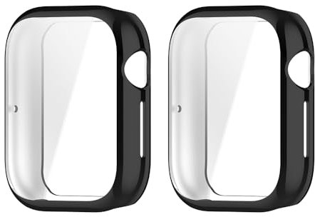 WIIKAI 2 Pacchi Cover Morbide Compatibile con Honor watch 5 Custodia Proteggi Schermo TPU, Protettiva Case.(Nero)