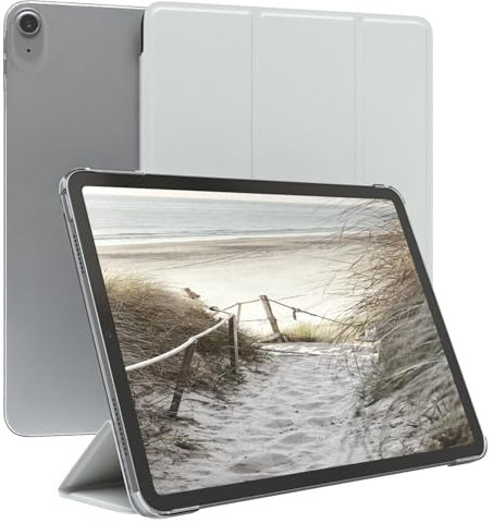 EAZY CASE - Schutzhülle für iPad Air 11 M3 (2025) Hülle 11 Zoll Smart Cover Tablet Case Smartcase zum Aufstellen Klapphülle mit Standfunktion Sleep Wake Up Funktion Tasche Kunstleder Etui Weiß