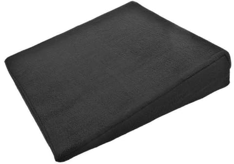 RILOOP Universal Sitzkissen Keilkissen 37x37cm Sitzerhöhung Autositz Schwarz Bürostuhl