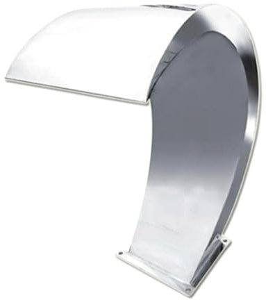 Kit Fontana Fontana per piscina in acciaio inox, cascata di scarico per stagni da giardino, piscine, paesaggio Fontana Da Esterno Solare(Wide Top)