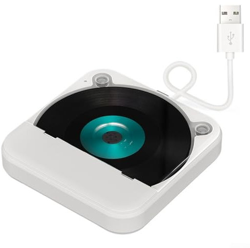 For Car CD Player with USB and AUX Connection, Lightweight Portable Design for Music Playback in For Cars, Laptops, and More