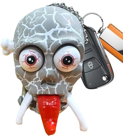 Wpsagek Aufzieh Skelette - Uhrwerk-Schädel Laufendes Streich Modell Spielzeug - Deko Anhänger für Schreibtisch Stressabbau Geburtstag Party Halloween Spaß Veranstaltungen