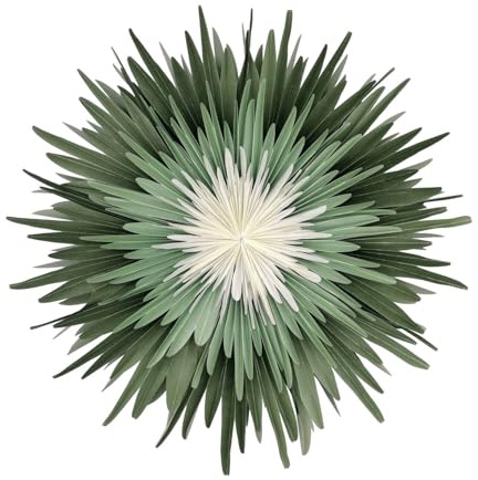 Mea-Living Stella Dalia grün - Mint -weiß 40 cm, Papierblume aus Pergamentpapier - Leuchtstern, Papierstern, Weihnachtsstern