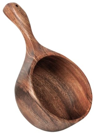 KESOTO Louche En Bois pour Sauna, Bain, Baignoire Portable, Thé, Eau Du Bain