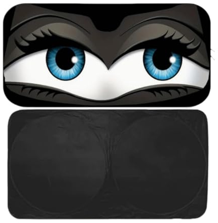 Wmqbjta Parasol Genérico para Parabrisas de Coche Y Camión con Ojos Graciosos.