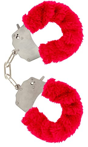 Toy Joy Furry Fun Hanschellen Plüsch Rot, 1 Stück