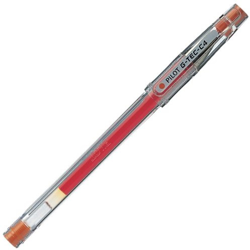 Pilot G-Tec C4 Tintenroller Gel Micro, 0,4 mm Spitze, Box von 12 Packung (orange)