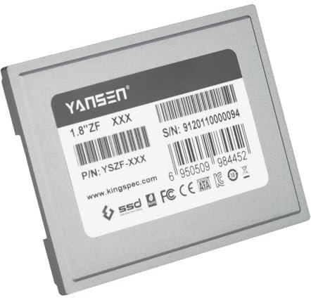 128GB KingSpec 1.8-inch ZIF 40-pin SSD Solid State Disk SMI Controller (MLC)