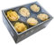 6 rose stabilizzate giallo